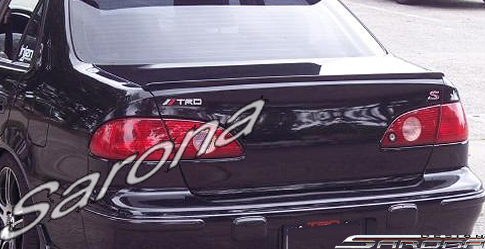 Custom Toyota Corolla  Sedan Trunk Wing (1999 - 2003) - $129.00 (Part #TY-070-TW)